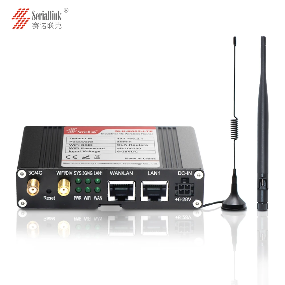 Промышленный роутер SERIALLINK 4G используется для зарядки сваи фотогальванических отраслей вилка проводного Wi-Fi SIM-карты доступа в Интернет
