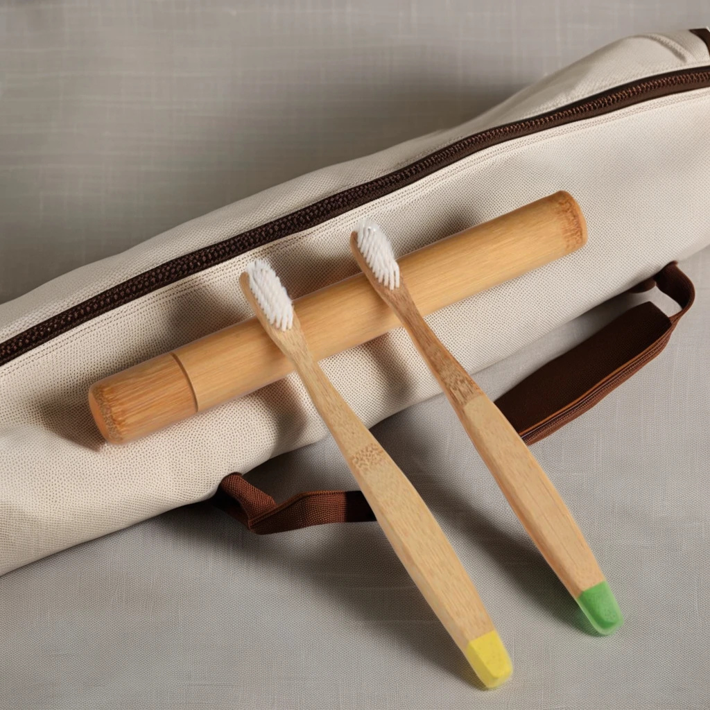 Fast Shipping Natural Bamboo Biodegradable Adult Toothbrush With Soft Tapered Bristles Vegan Product BPA Free Zero Waste