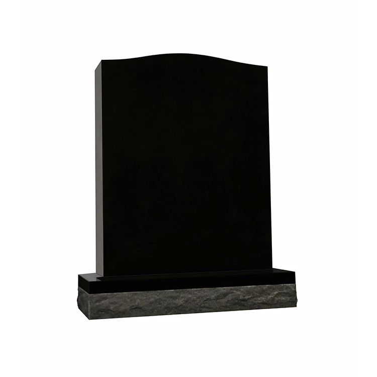 Custom Black Granite Designed Lapida Portable Upright Coffin/Tombstone European Cheapest