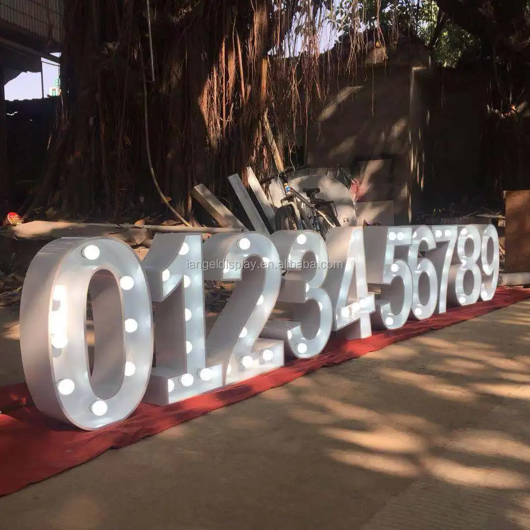 Iangel manufacturers custom LED luminous words large plastic acrylic 3D marking letters