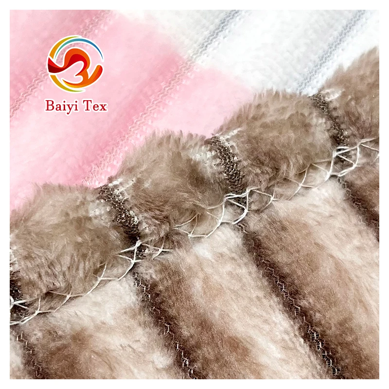 Soft Custom Printed flannel Modern Solid Color Design 100 Polyester Striped Bedding Set Blanket Plush Blanket