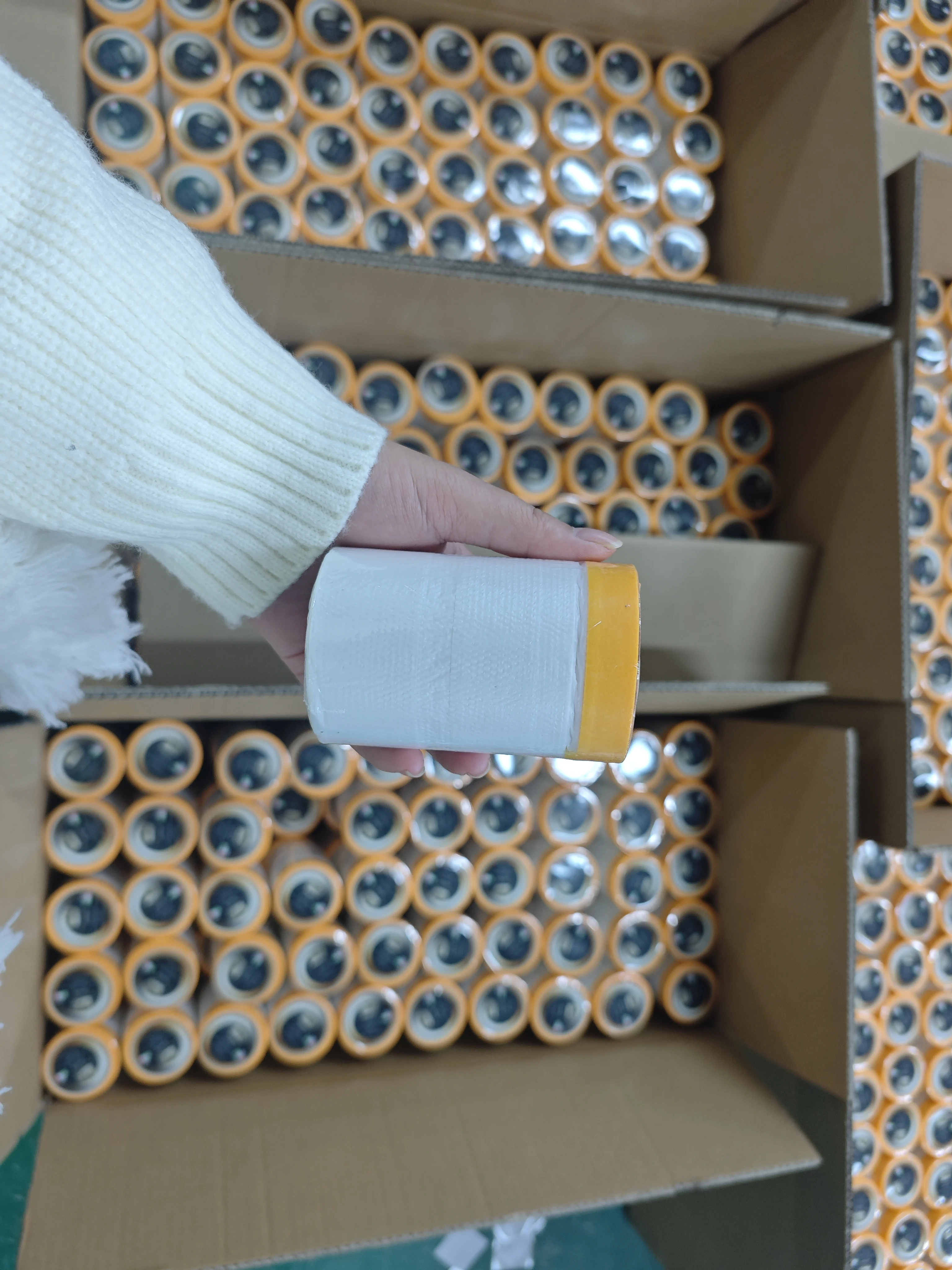 Furniture Protective Indoor Paint Tape Outdoor Use Painting Covering Masking Transparent Pre-taped Anti PE Shrink Film