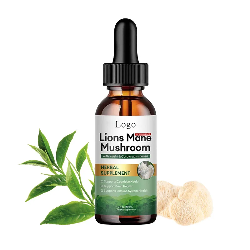 Новая травяная добавка с грибами льва и гривы для полости рта Reishi & Cordyceps Sinensis поддерживает здоровье мозга иммунной системы