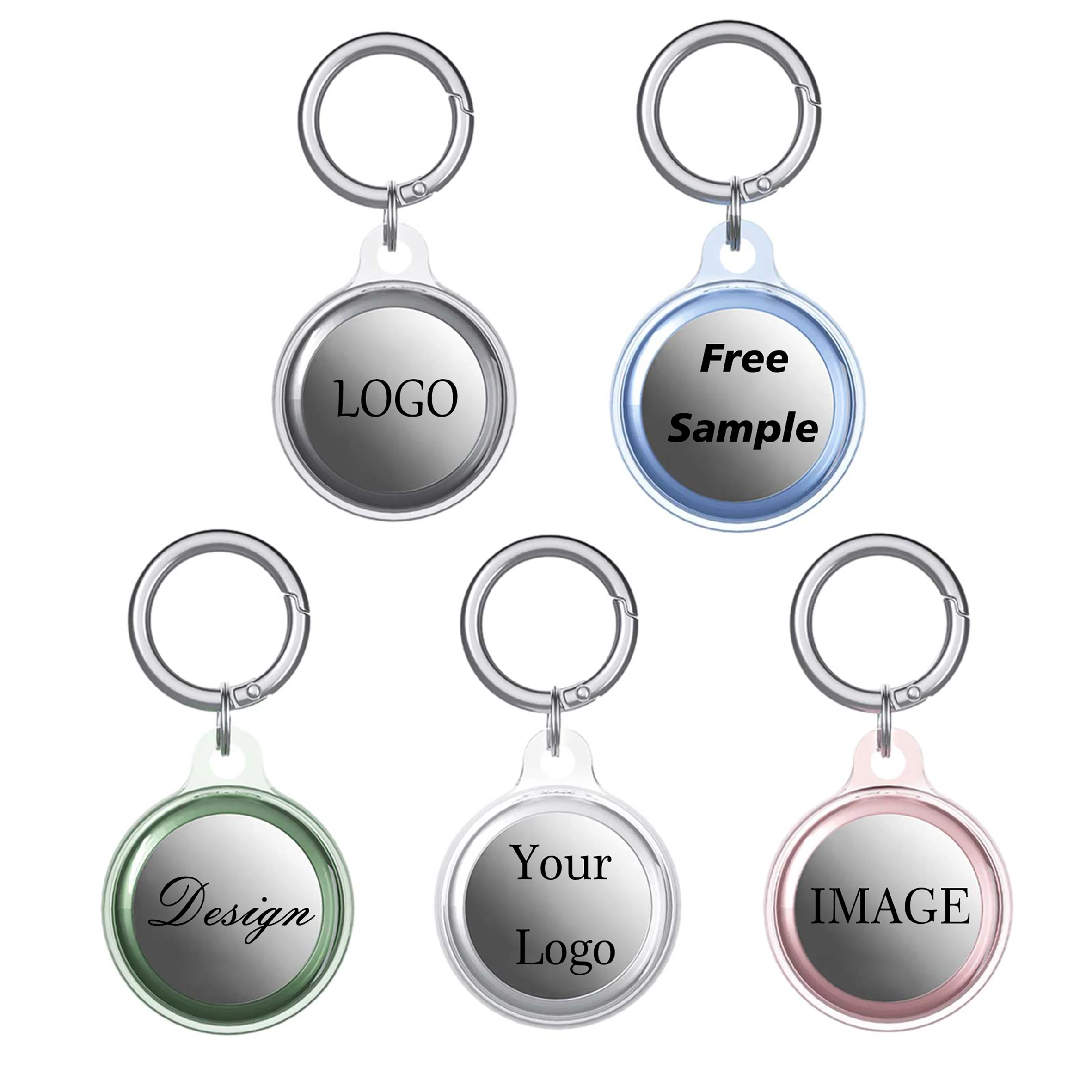 Transparent Soft Anti Fingerprint Shockproof Scratchproof Washable Smart anti Loss Tracker Airtags Case Custom Logo