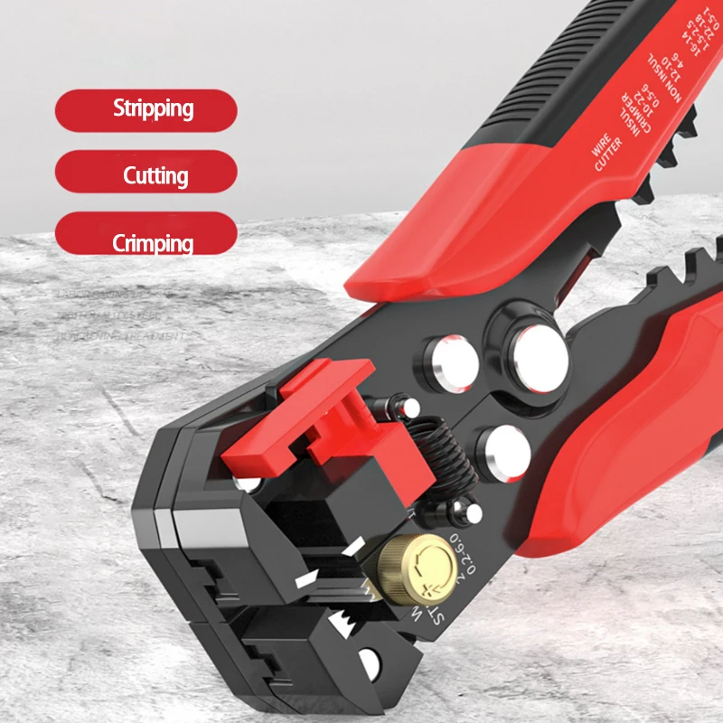 DWBX-2454 Multifunctional Terminal Crimping wire cutting stripping tool Pliers Cold Press Pliers wire cutter stripper