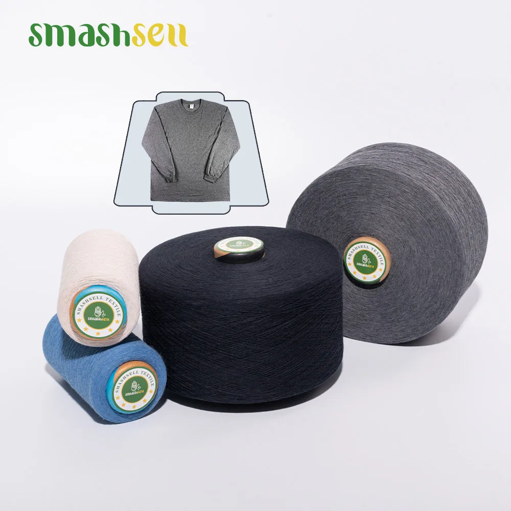 Smashsell Wholesale NE1/16 Recycled Blended Yarn Cotton Thread for Knitting With Cheap Prices