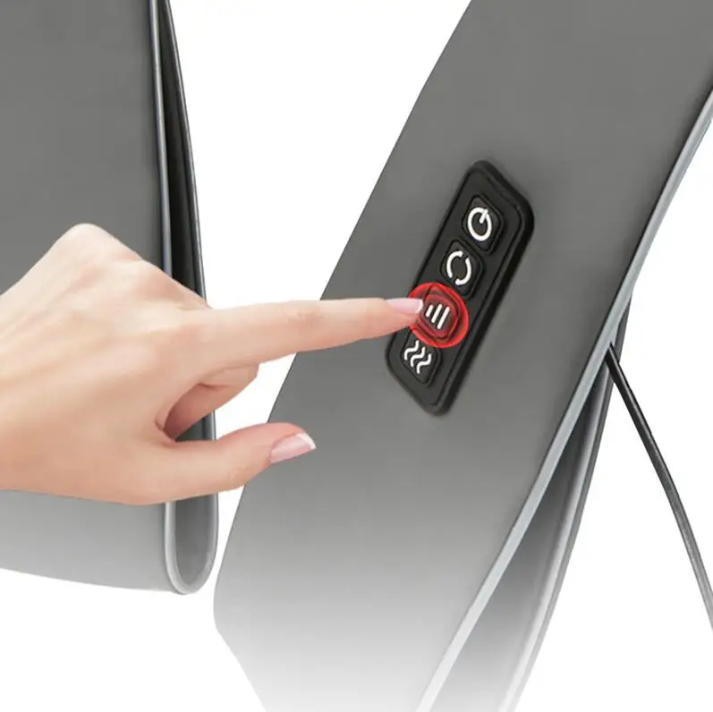 Neck Shoulder Massager with Heat Electric Shiatsu Back Massage Device Portable Deep Tissue 3D Kneading Belt for Muscle Pain