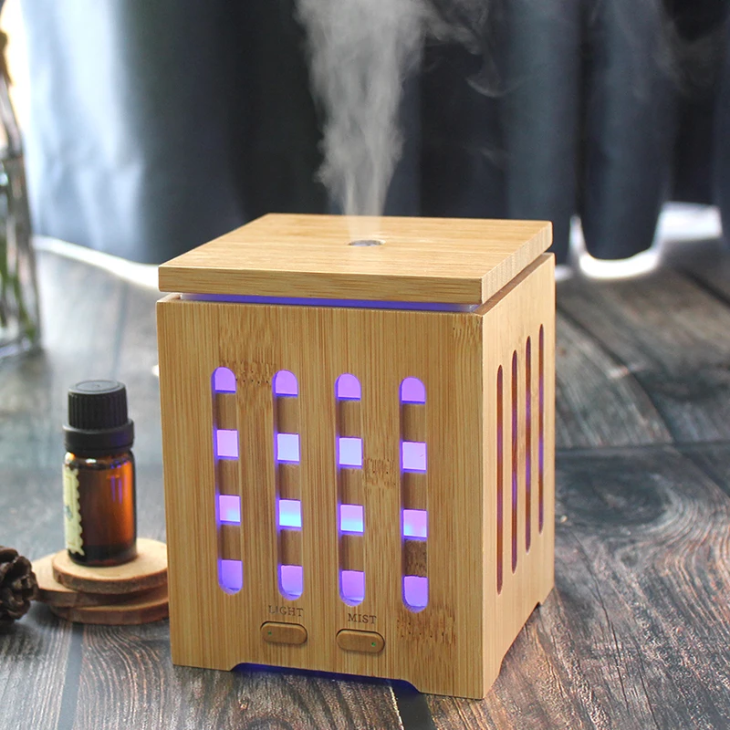 200ml Bamboo Fragrance Diffuser Humidifier Essential Oil Diffuser For Household Home Bedroom Air Mist Aromatherapy