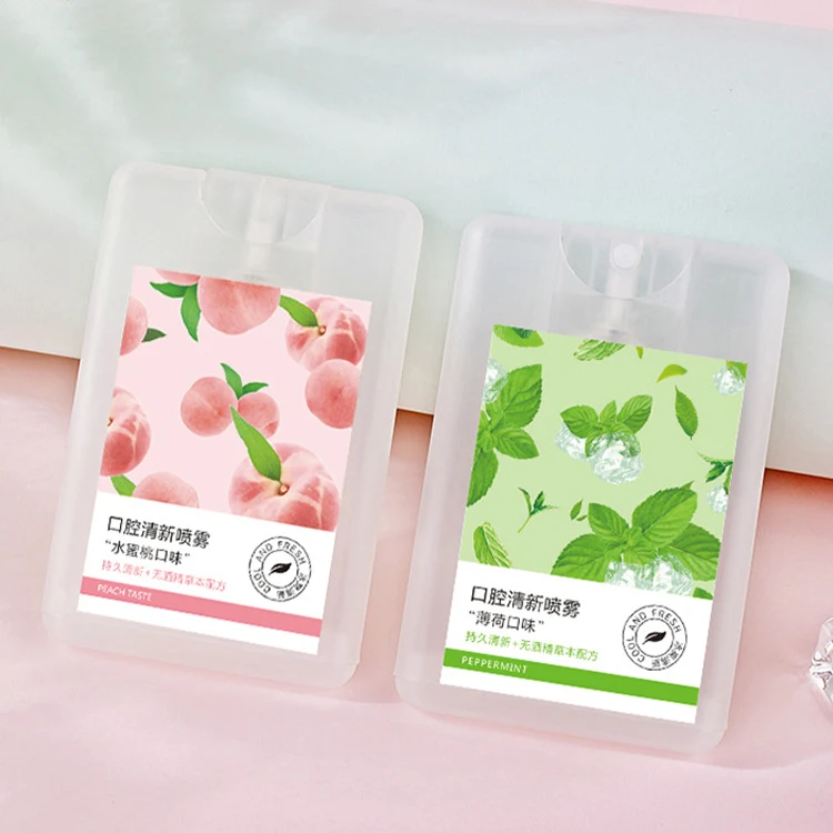 Оптовая продажа, высококачественный портативный спрей с мятой, 15 мл