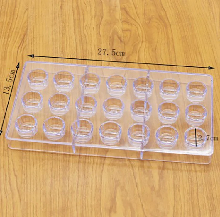 MHC Wholesale Food Grade Handmade 3D Special Shape Polycarbonate Acrylic Chocolate Molds