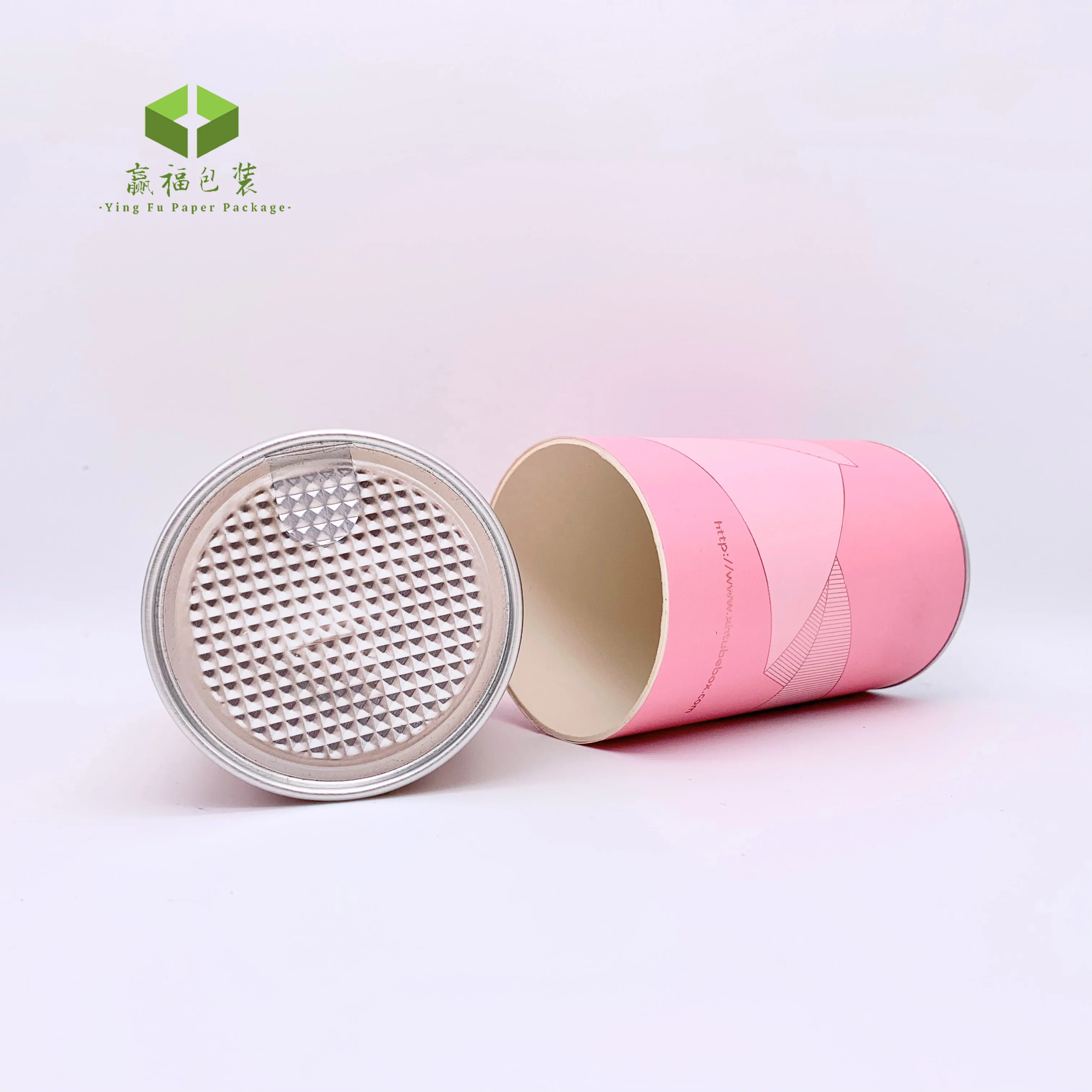 Metal lid easy peel off end lid aluminum foil sealer for food can round paper packaging box tea container box tube cylinder