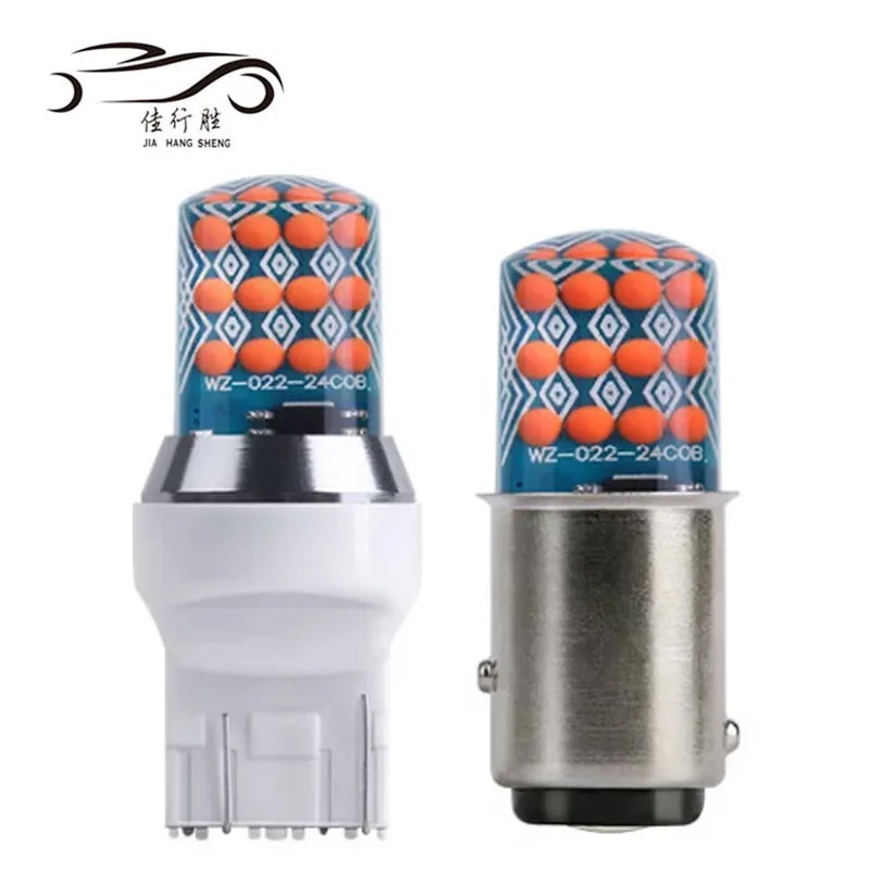 Led Car Light Bulbs 1156 BA15US 1157 BAY15D LED COB 24SMD T20 7440 7443 T20 T25 3156 3157 12V Car Tail Bulb Brake Backup Light