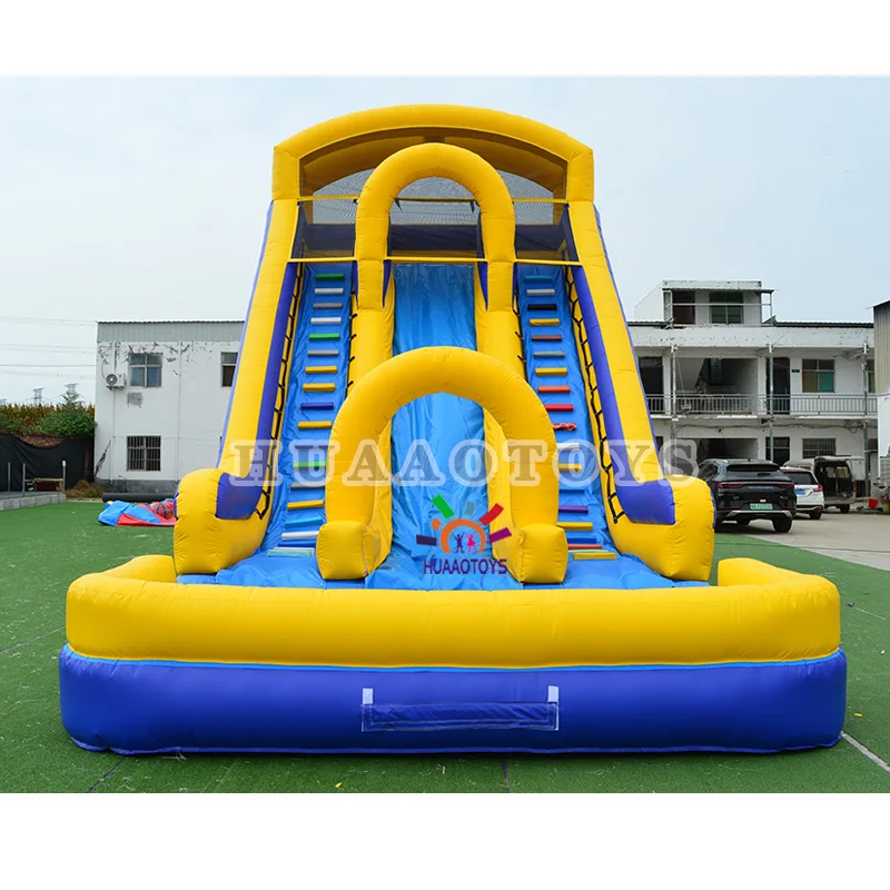 HUAAO commercial bounce house inflatables water slide,bouncy castle water slide inflatable
