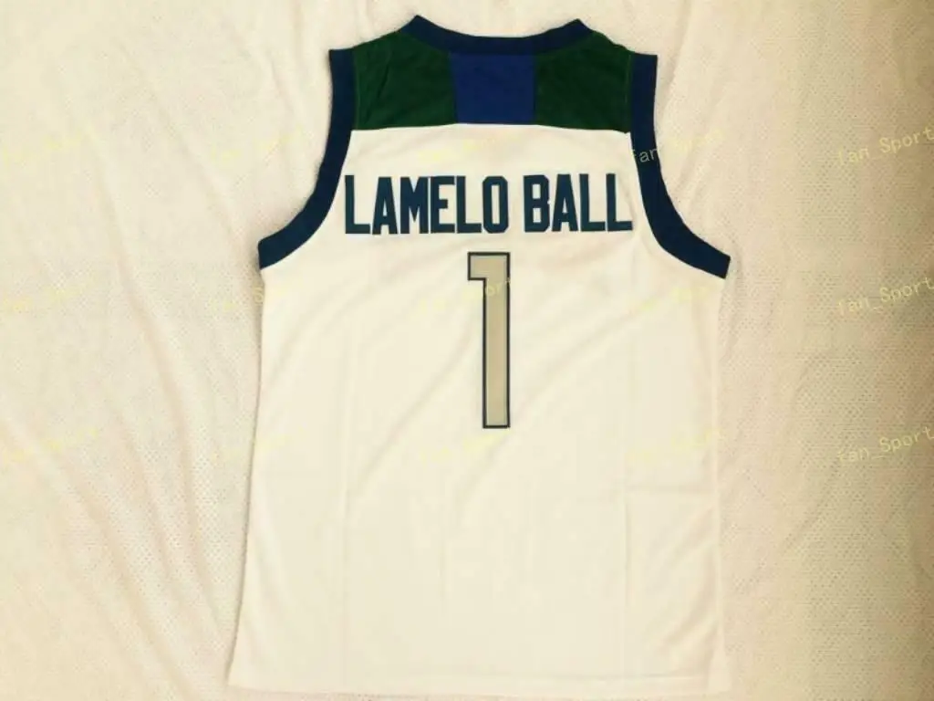 2 Numbers Chino Hills Huskies High School #1 Lamelo Ball Lonzo  Ball #2 Basketball Jerseys