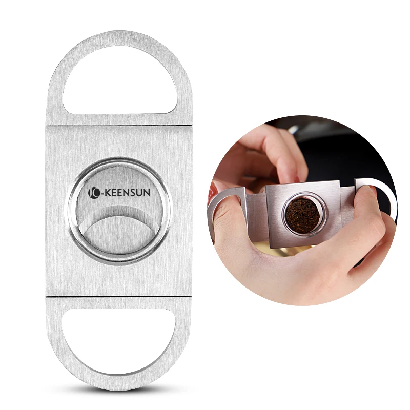 Good price hot sale electric perfect stainless steel cigars cutters accesorios with custom Logo