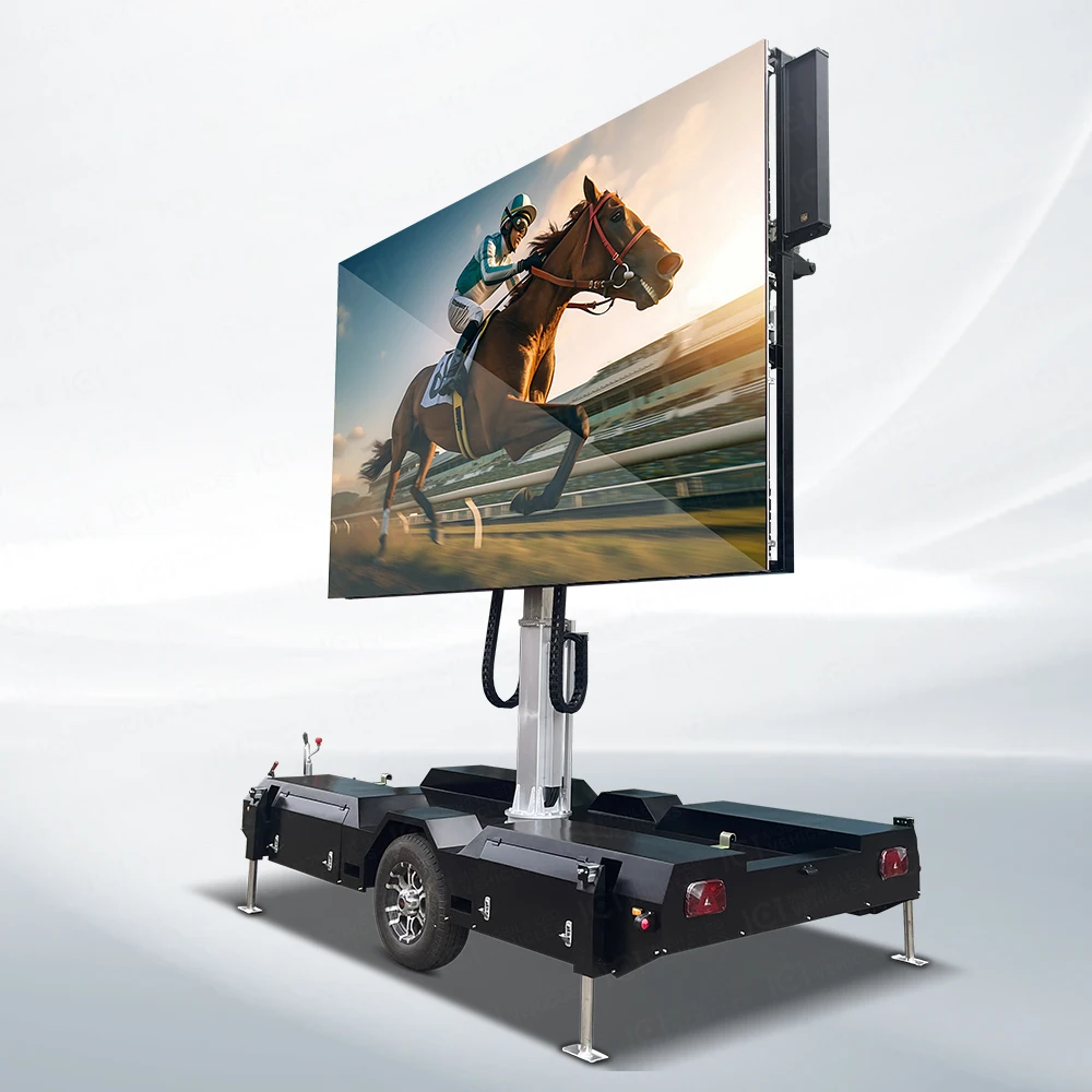 JCT производитель EF10 P3.91 мобильный СВЕТОДИОДНЫЙ трейлер Roadshow экран рекламный щит для наружной рекламы карнавал