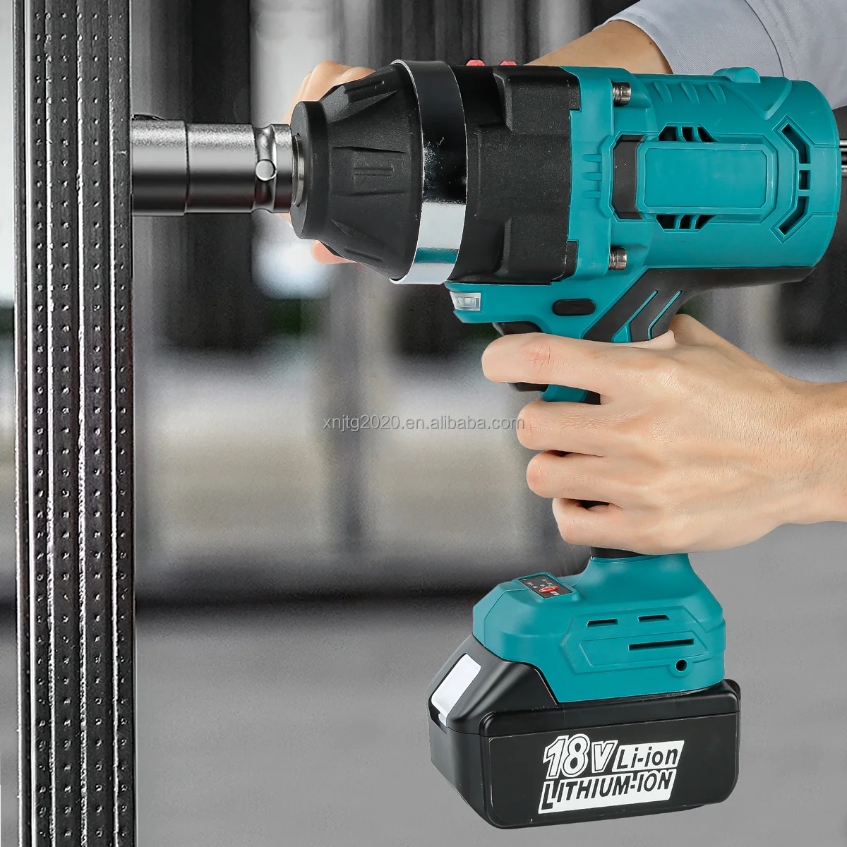 1600NM Electric Impact Gun 20V Powerful Bruseless Motor With Max Torque Cordless Impact Wrench For Tires Power Wrench