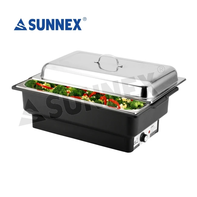 SUNNEX Eco-Friendly Electric Chafing Dishes Buffet Food Warmer Safe Automatic Cut-off Design Heat Resistant Hotel Equipment