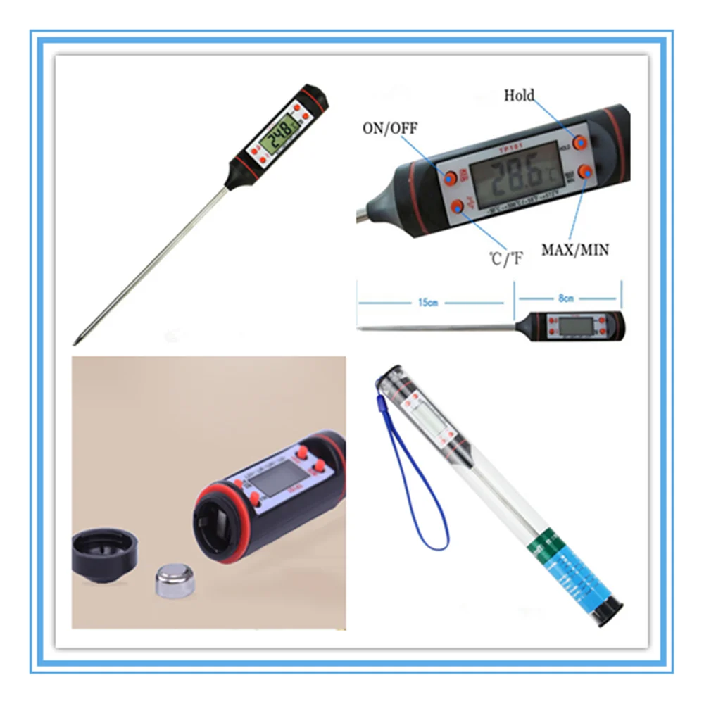 TP101 Pen style Wireless BBQ/Meat/Water Thermometer Digital Cooking Thermometer with Probe