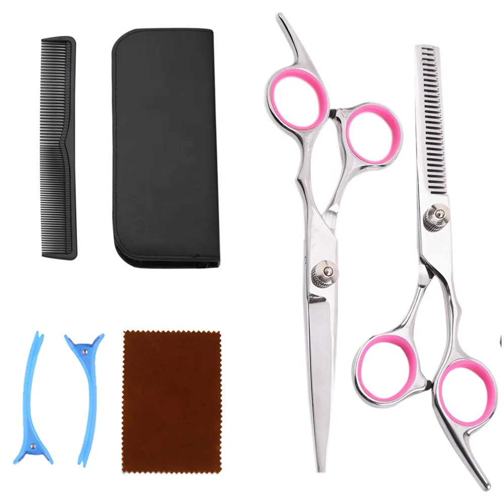 High Quality Salon Haircut Scissors Kit Barber Hairdressing Tool Set Thinning Professional Hair Cutting Scissors
