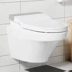 Роскошный безободковый п-ловушка, сантехника, керамический умный настенный туалет с биде