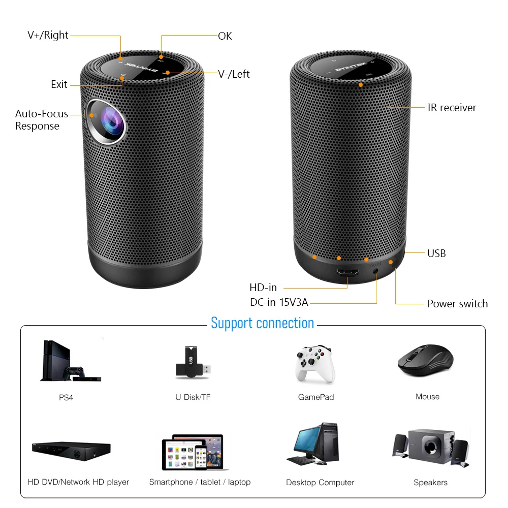BYINTEK P30 DLP светодио дный мини беспроводной портативный Android WiFi Проектор для путешествий на открытом