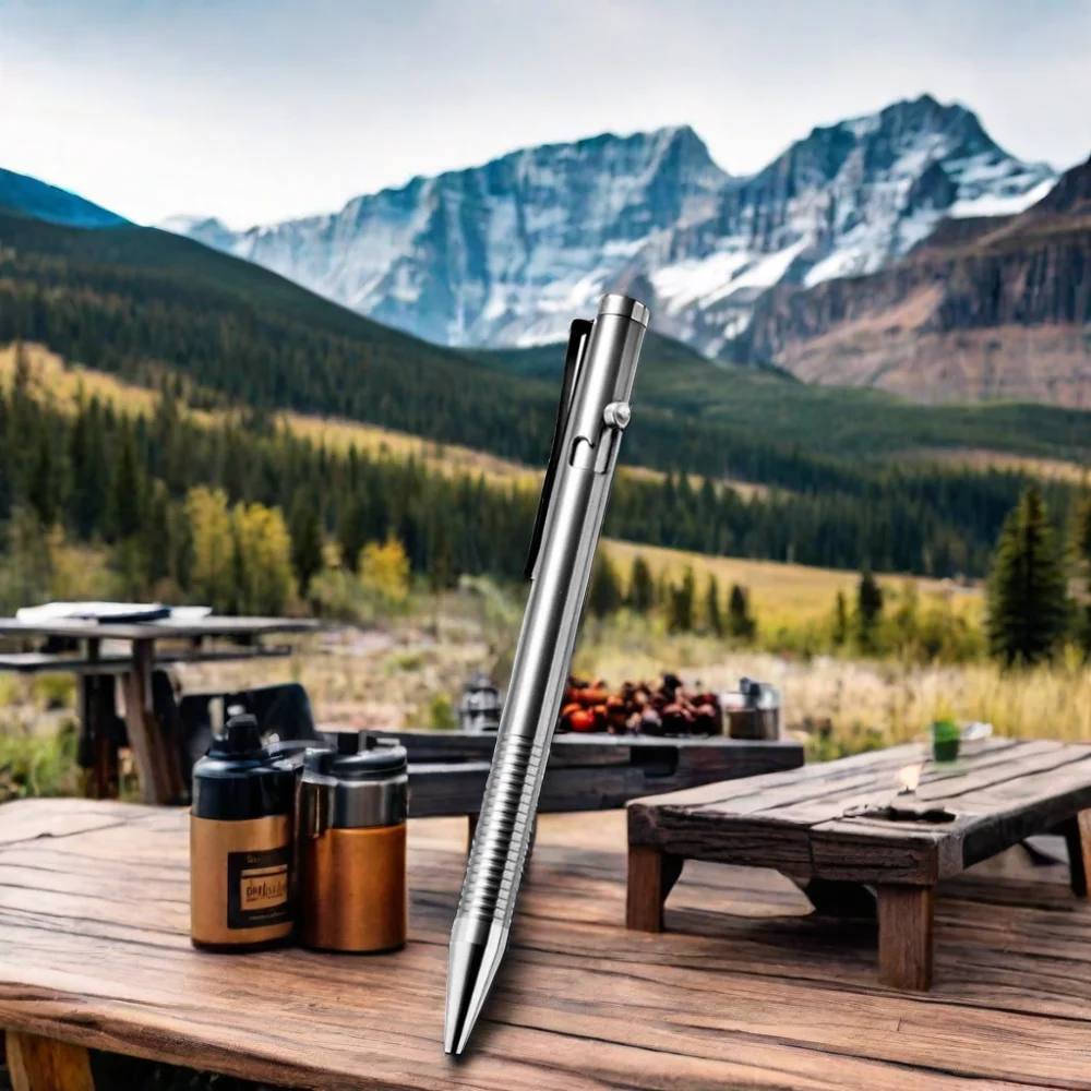 new 2024 titanium alloy tactical pen Multifunctional bolt Signature pen carry-on high-end Signature pen