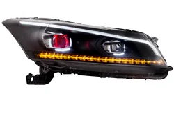 Vland manufacturer headlight for 2008-2013 demon eye LED head lamp for HONDA ACCORD