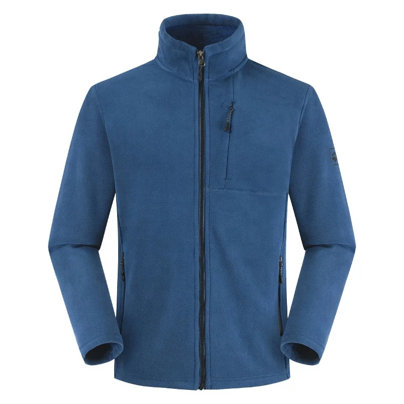 Зимняя новая утепленная флисовая мужская куртка с воротником-стойкой и бархатной подкладкой из серебристой лисы ветрозащитная теплая уличная