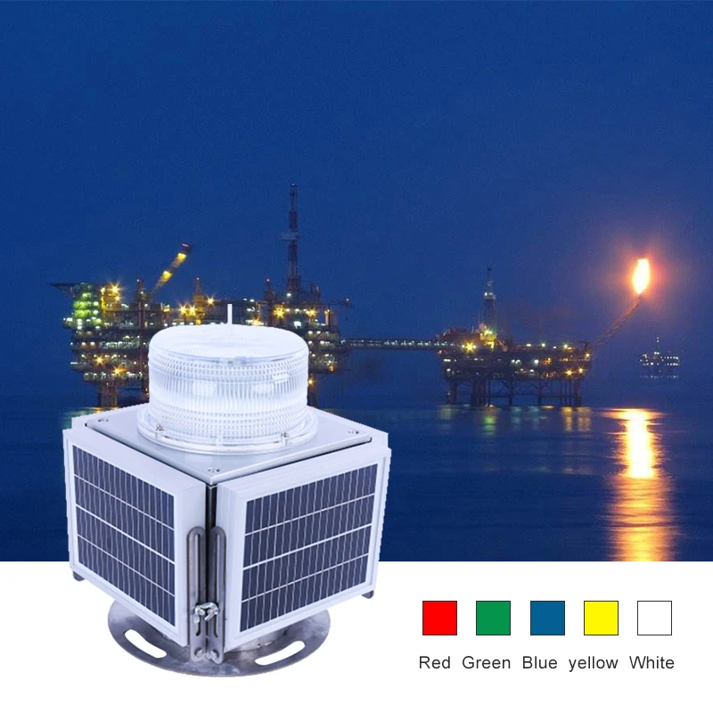 Solar powered motion lights flashing solar lights aviation obstruction light