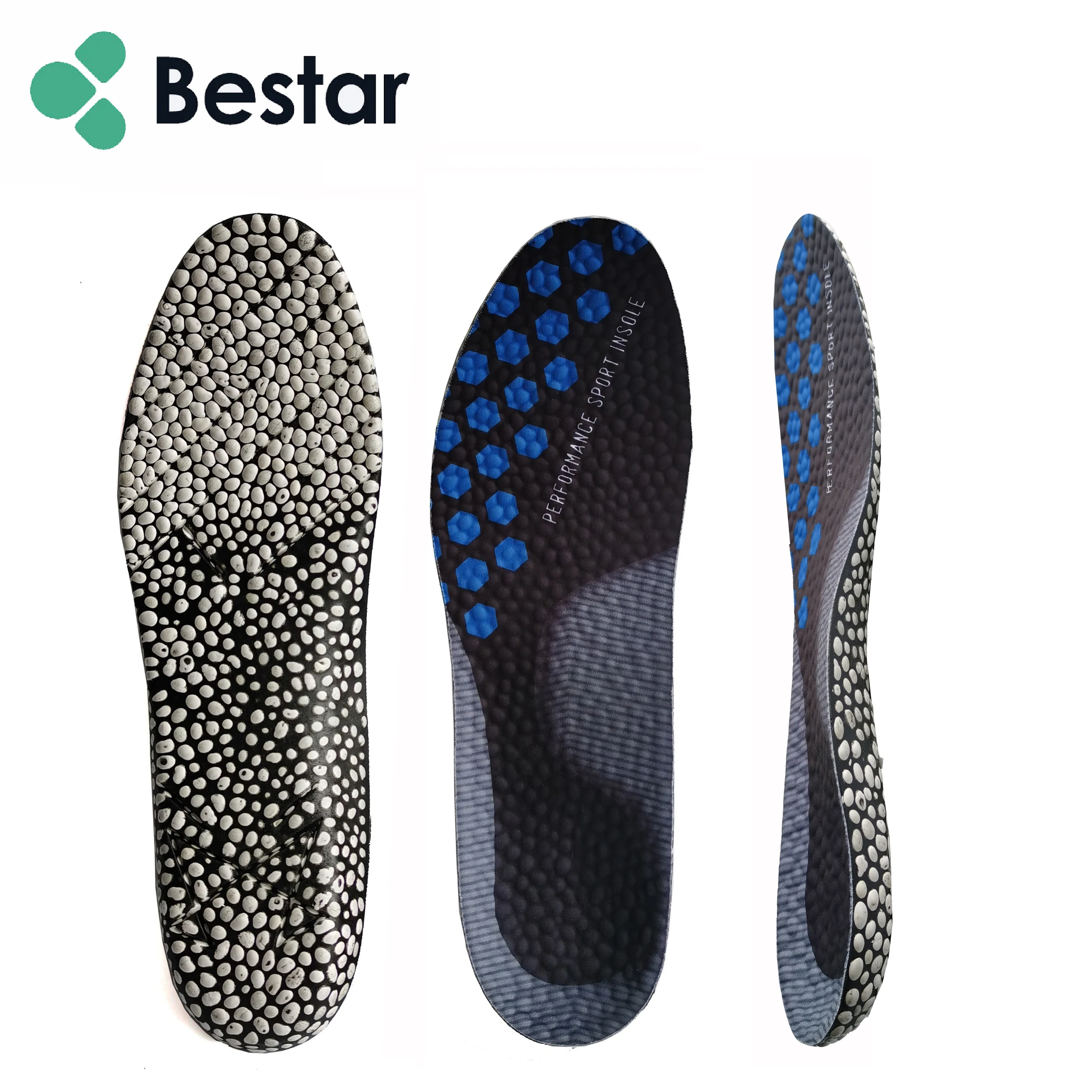 China invisible wearable popcorn foam ETPU shockproof unisex shoe insoles orthopedic insole