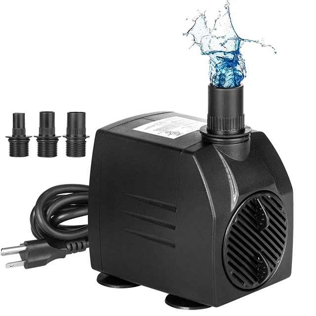 Jier 400 GPH Hydroponic Grow Plant Care Submersible/In-Line Aquarium Tank Water Pump factory