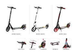 Factory price kid scooter aluminum 2 wheel child folding adjustable electric kid kick scooter with pu flashing