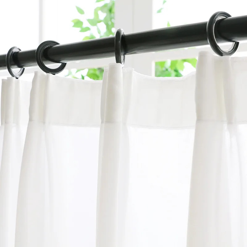 Sheer Curtain Plain Color Window Gauze Sheer Curtain Sheers