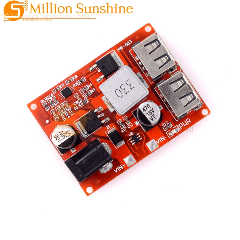 Adjustable Buck Stabilized Power Module Board Car Charging Solar 3A 9V/12V/36V to 5V