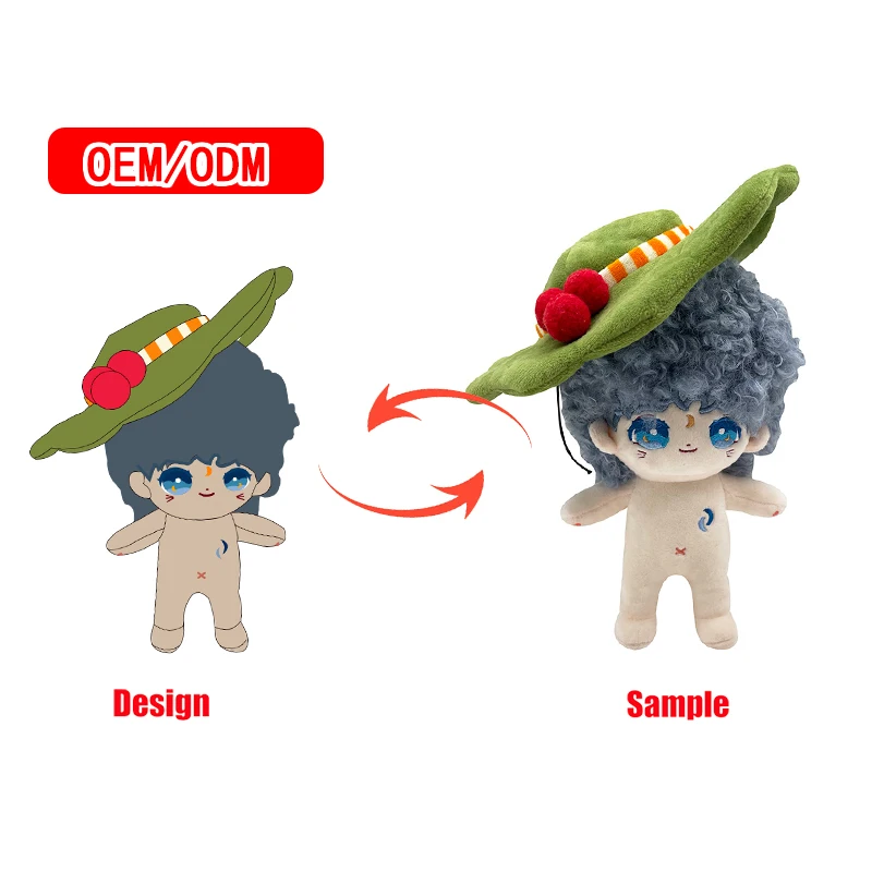 Customized Doll 20cm Handmade Plush Doll Based On Artist Design For Game Character And Figures