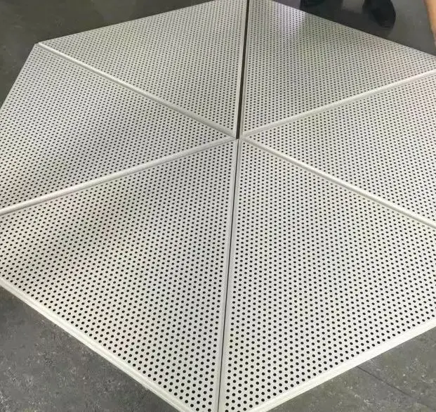 High Quality Aluminum Triangular Open Cell Grid Decorative Metal Grille Ceiling