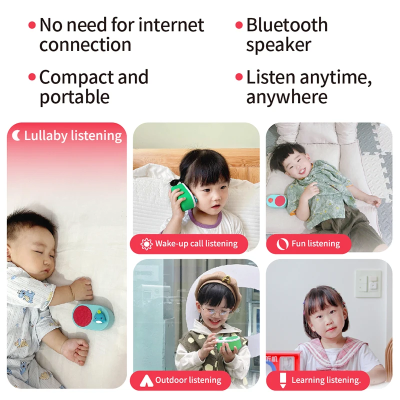 Dolphin Xiaomeng Early Education Enlightenment Smoker Puzzle Storytelling Machine Toy Walkman Bluetooth Speaker