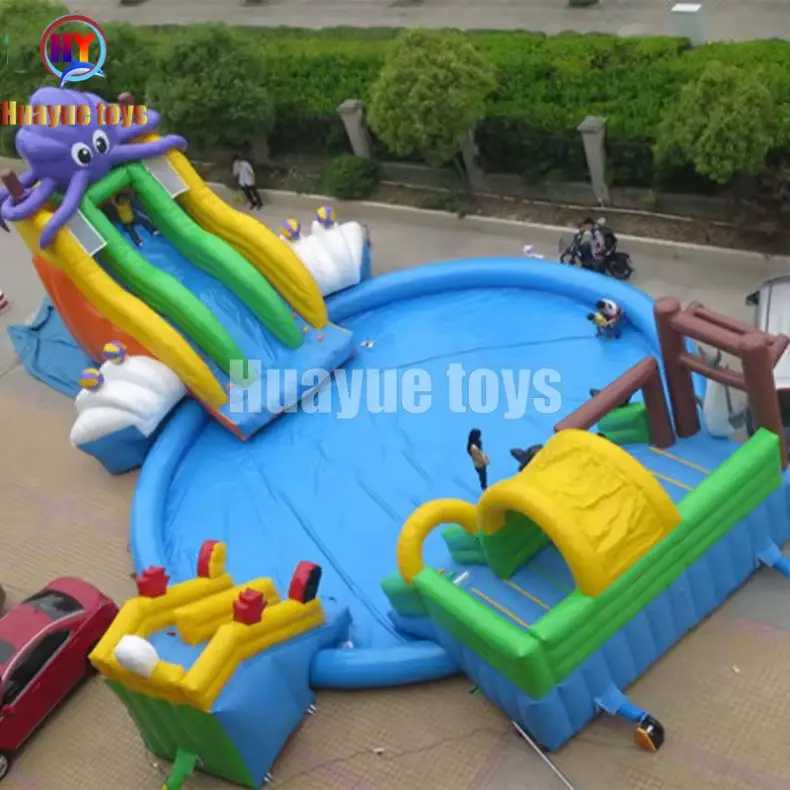 HUAYUE Popular Aqua Park Game Outdoor High Quality Factory Price Commercial Mobile Customized Inflatable Park Summer Water Games