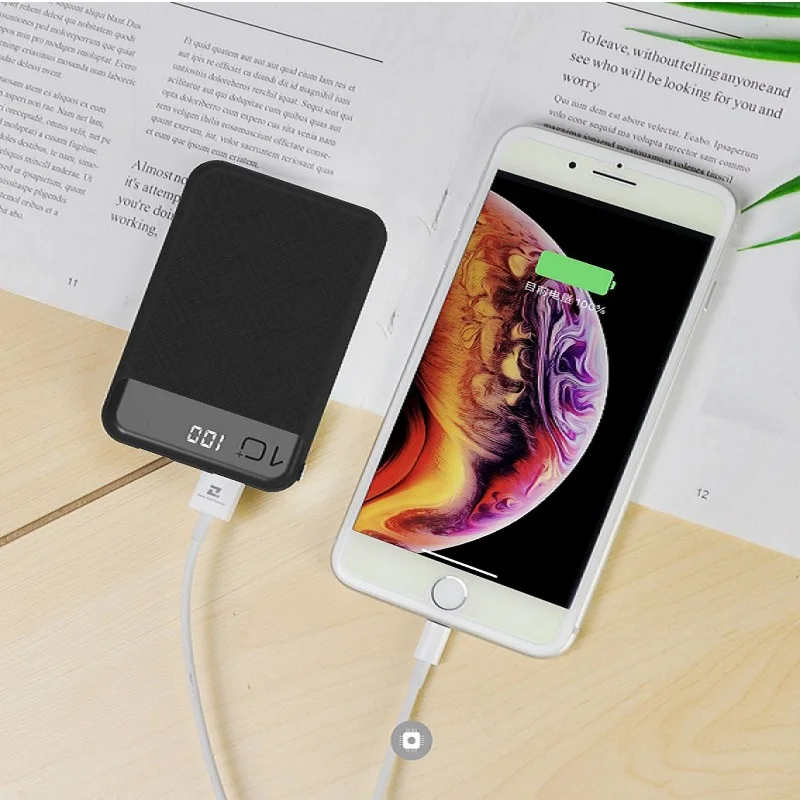 Power bank 10000MAH double USB output portable charger mobile pocket from factory