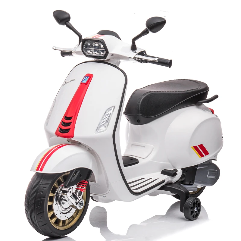 kids ride on electric bike with training wheel licensed 12 volt battery operate baby motorcycle for sale