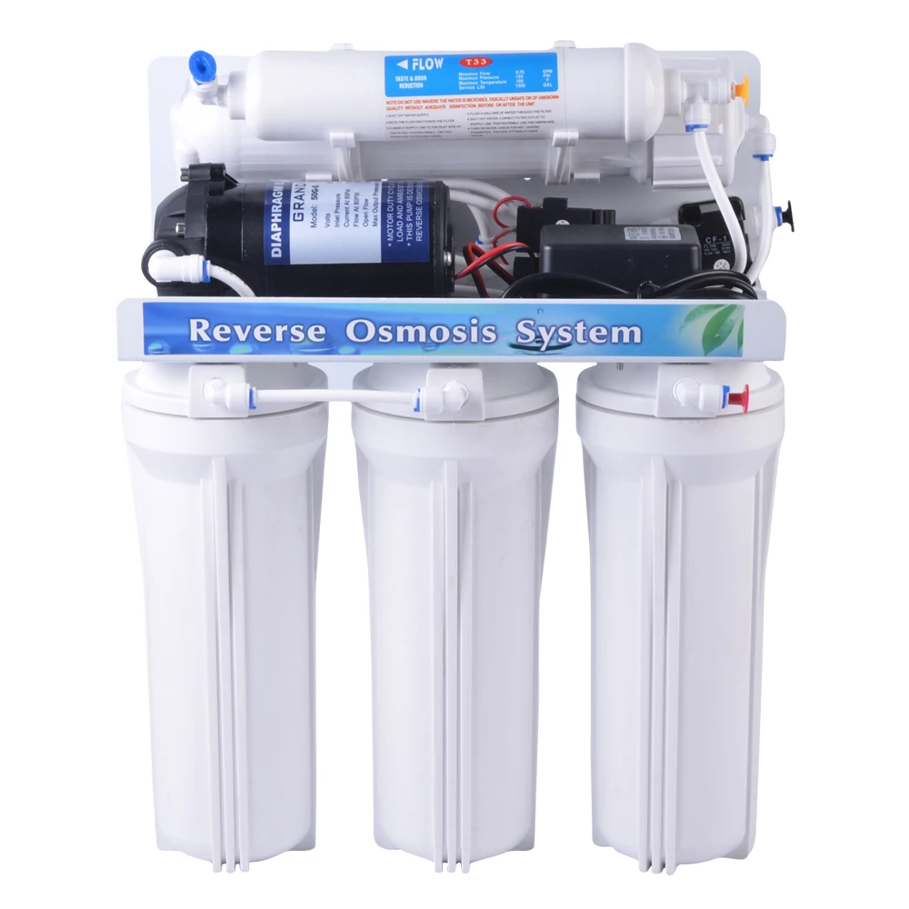 5 stage reverse osmosis water filter drinking water system for home use