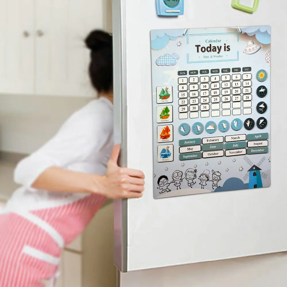 My Weather Calendar Learning About Today Magnetic Chart for Kids Monthly Calendar