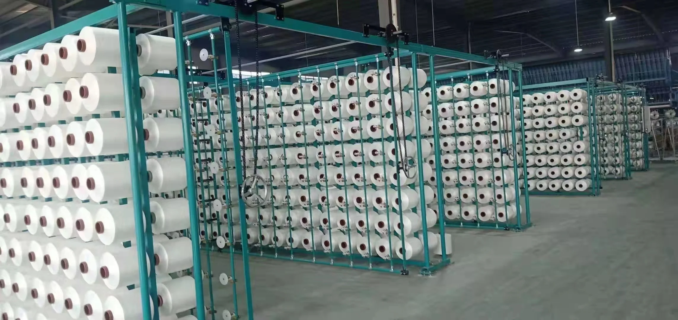 Monofilament Tensiometer tension control device on the warping machine creel