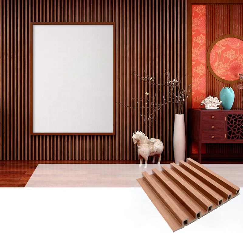 Best Price Wooden Grain PVC WPC Wall Panels Plastic Interior WPC Wall Panels