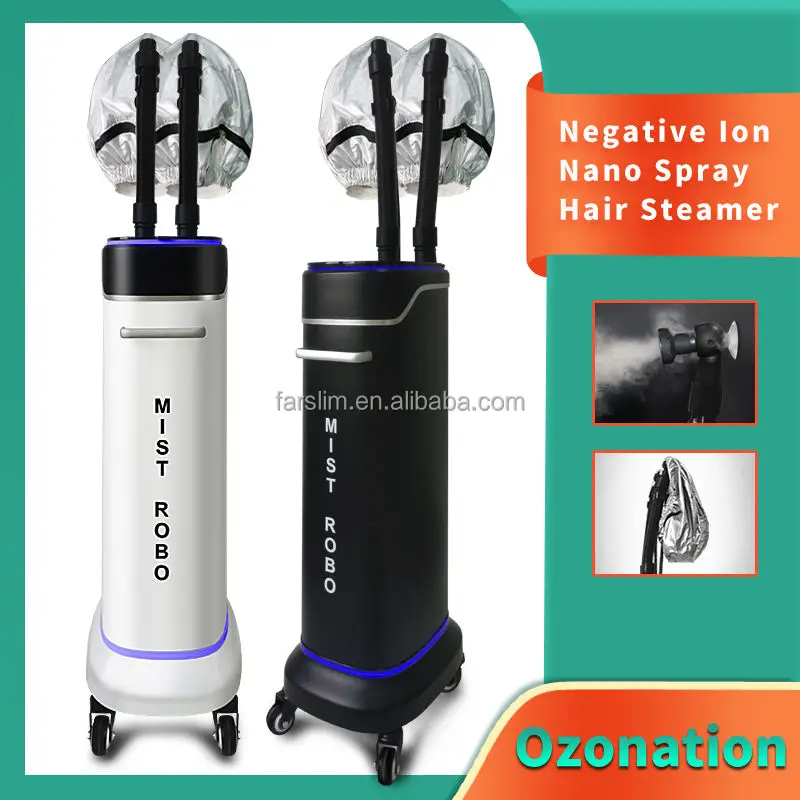 Professional Negative ION Nano Spray Steamer Hair&Scalp care ozone hair sterilization Hair color fixation Machine