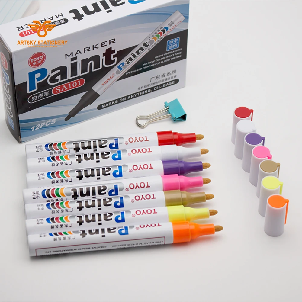 Toyo Tire Marker, Paint Markers Oil-Based Pen Permanent Waterproof Car Tire Tread Rubber Metal