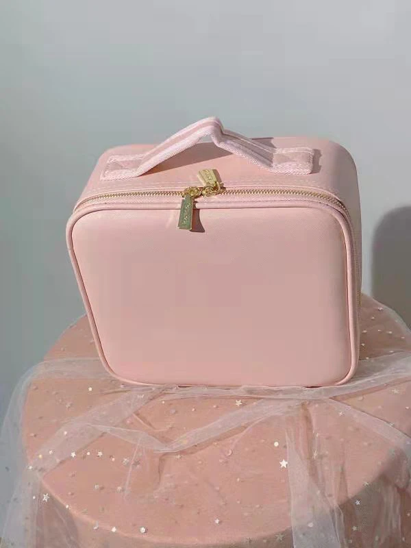 HIHO New Arrival Makeup Artist Luggage Large Fabric Trolley cosmetic Professional Makeup Bag with LED Light and Mirror