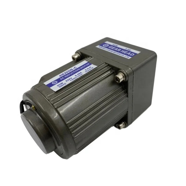 25 Вт Реверсивный индукционный двигатель переменного тока с контроллером скорости, низкий уровень шума, низкий оборот в минуту, 1 фаза и 3 фазы, 110 В, 220 В, 380 В, приемный