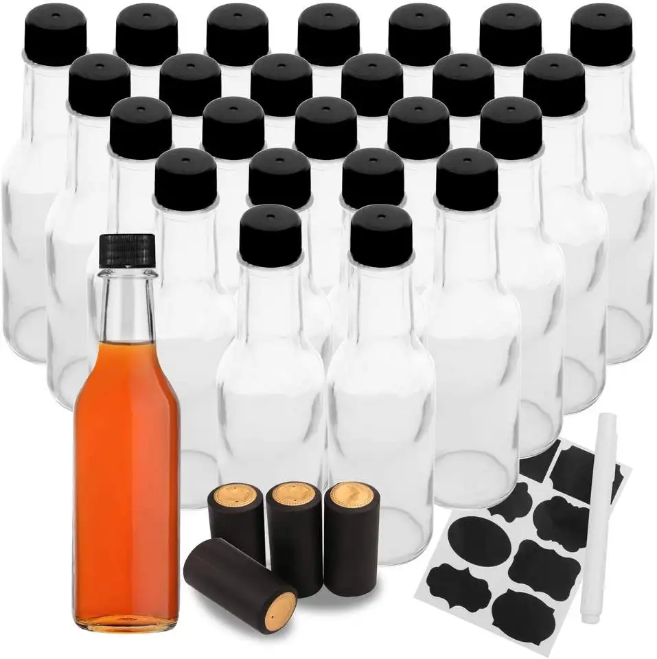 150ml 250ml 8oz 5oz Chill Round Chili Tomato Bbq 3oz Hot Glass Sauce Bottles